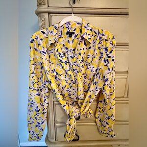 🍋Gorgeous Ann Taylor Lemon Blouse in Size Medium